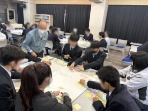 水島工業高等学校との交流会参加